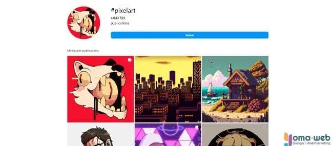 Pixel art instagram
