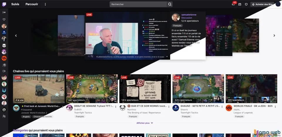Dark mode twitch