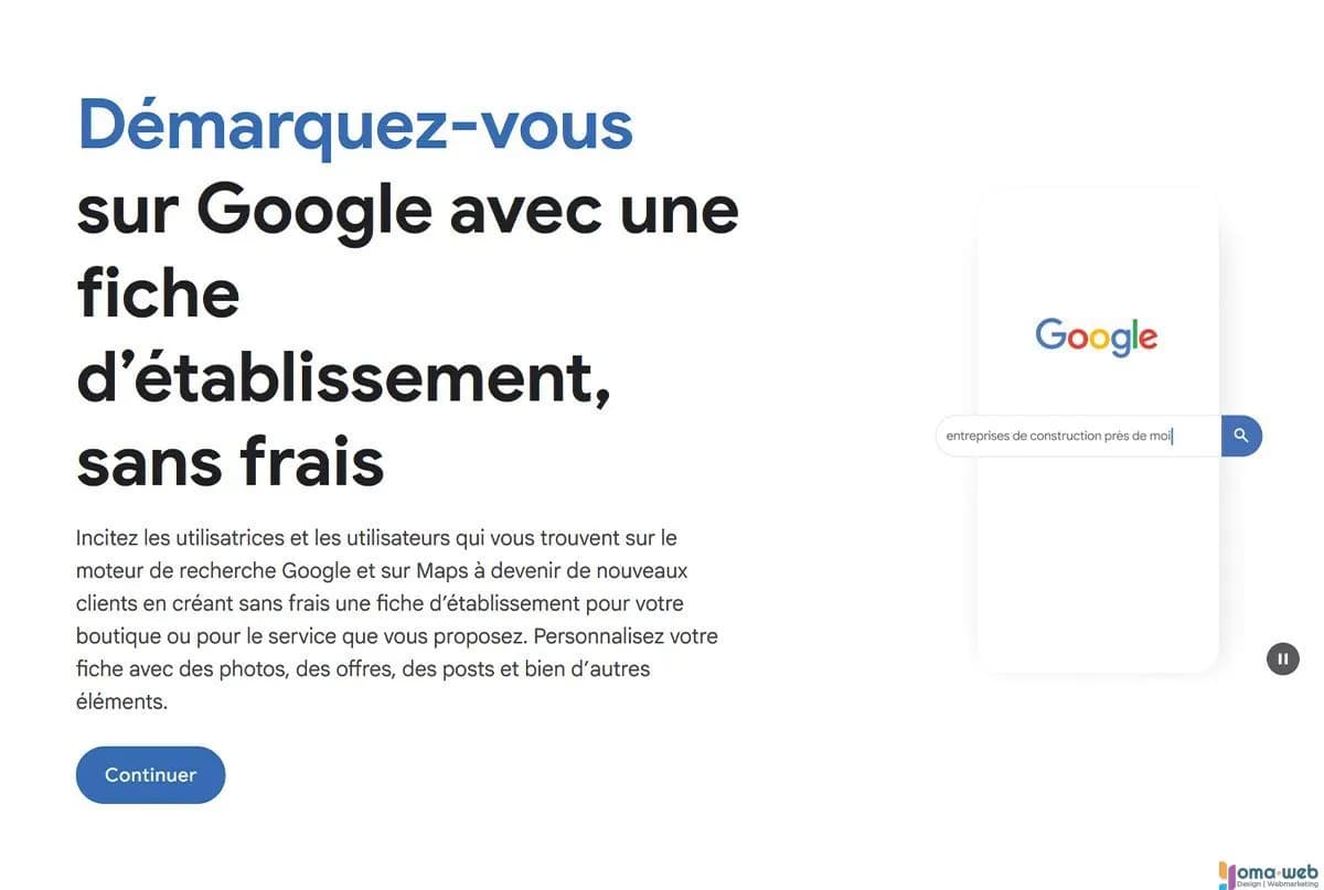 Fiche google business