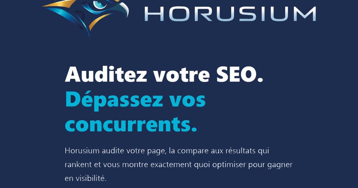 Ce que fait Horusium
