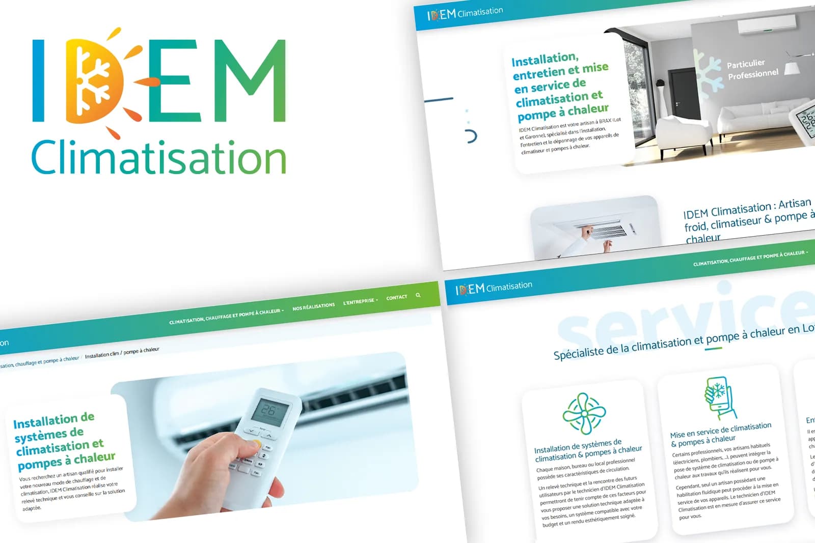 Création du site internet IDEM Climatisation