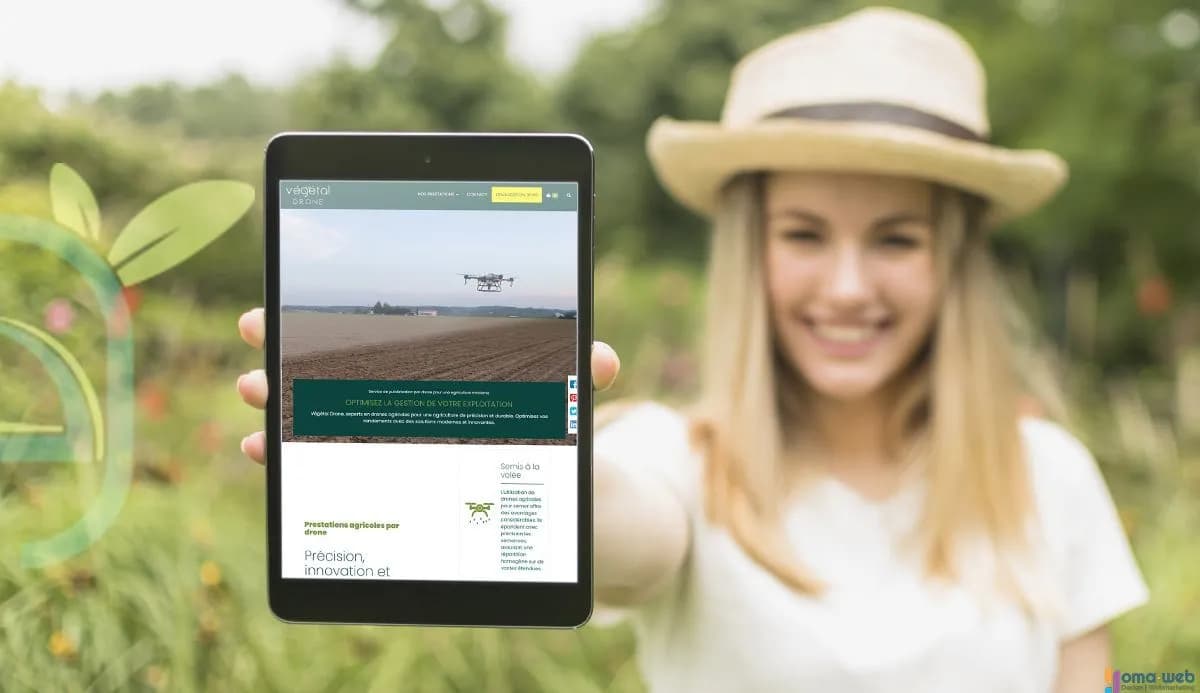 Webdesign et développement du site Végétal Drone